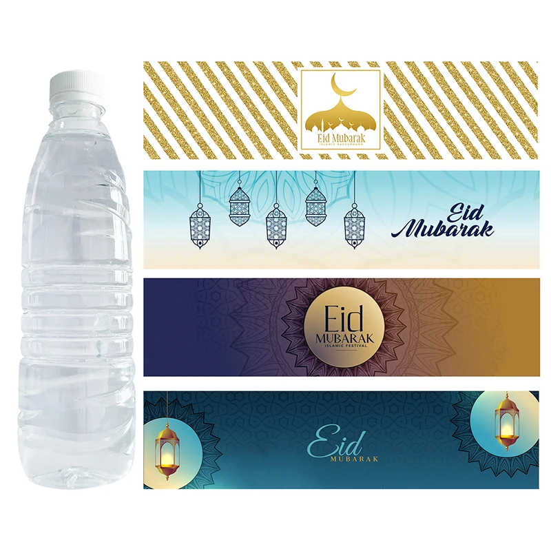 Cheap Etiquetas adhesivas para botellas de agua, pegatinas de sellado largo para decoración de fiestas, para regalos y bolsas, DIY, Eid Mubarak, 10 Uds. 33mj6LEObda
