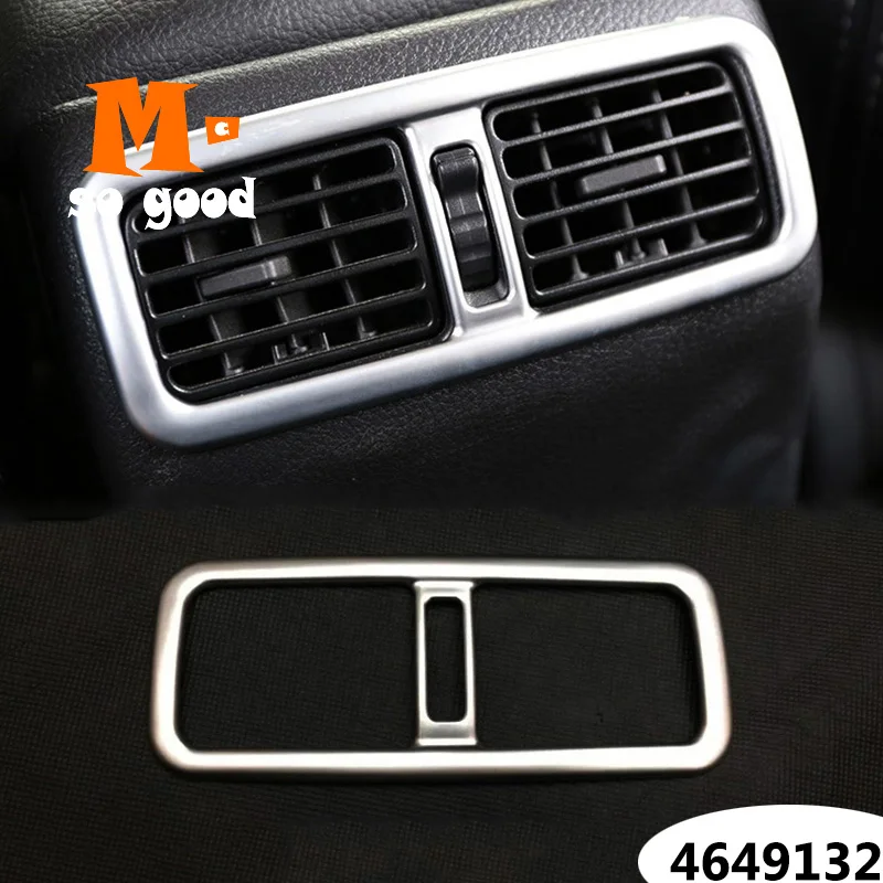 

For Nissan X-Trail X Trail XTrail T31 2008-2013 ABS Chrome Rear Armrest Air Conditioning AC Vent Outlet Cover Trim Car Accessory
