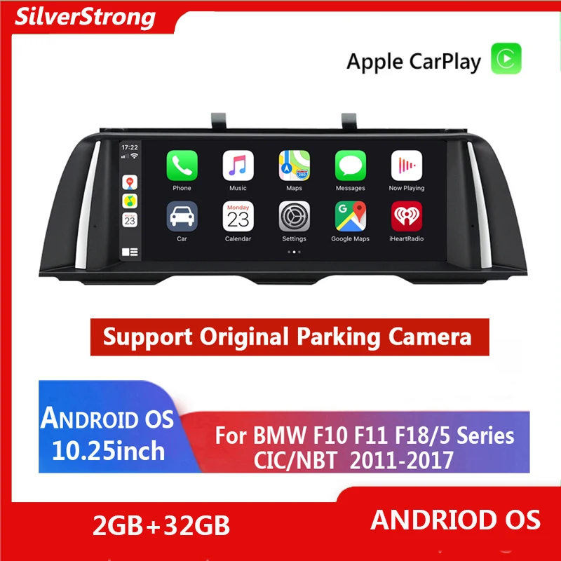 Автомобильный мультимедийный плеер IPS Android 10 0 для BMW 5 Series F10/F11/520(2011-2016) CIC NBT GPS