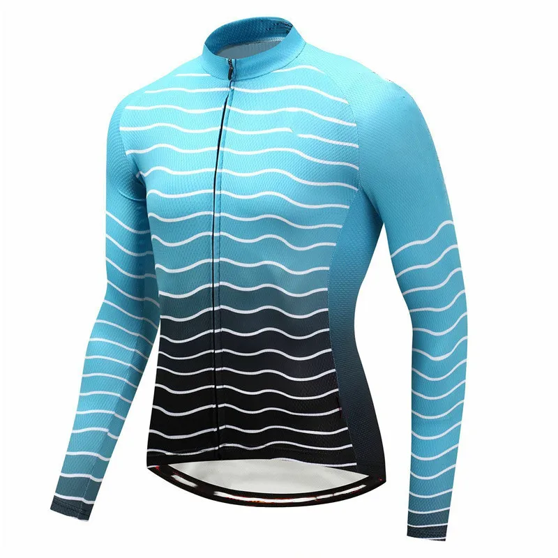 thumbnail image 1 of Camisetas de ciclismo de manga larga más vendidas de 2021 con bolsillos, camisetas de MTB, ropa de ciclismo todoterreno para equipos profesionales, camisetas de bicicleta anti-UV para hombres, 1 of 5