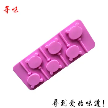 

Ruminate 6 Even Bear Silicone Lollipop Mold DIY Mold with Stick Silica Gel Baking Mold Edible Silicon