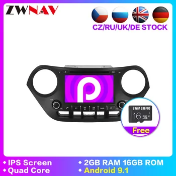 

car dvd player Android 9.1 2 Din GPS Car Stereo For 2013 2014 2015 2016 HYUNDAI I10 7 Inch Head Unit Multimedia Player Wifi Map