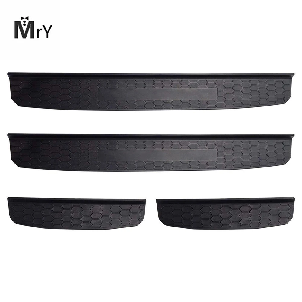 

Sill Scuff Plate Entry Guard For 2018 Jeep Wrangler JL 4 Door Door Sills Step Protector Stickers Trim Interior Decor