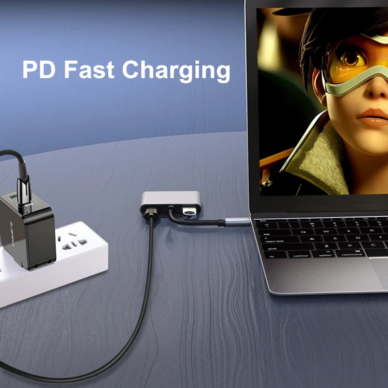 Generic Usb Type C Lap Docking Station Dual Hdmi Dual Screen Display