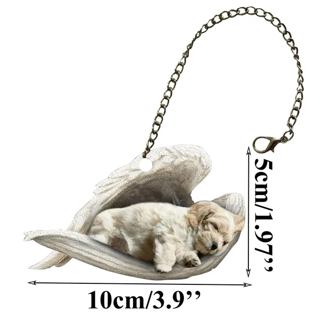 1Dc Kreatív 3D -S Akril Állati Sík Medál Kulcstartó Dísz Aranyos Autó Hátizsák Függő Díszes Otthoni Dekoráció Tartozékok - Image 6