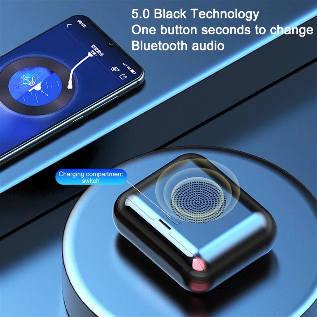 Хит, наушники Twins Touch Bluetooth 5, Спортивная стерео Беспроводная гарнитура, 6D звук, динамик для смартфона, для iPhone, для samsung