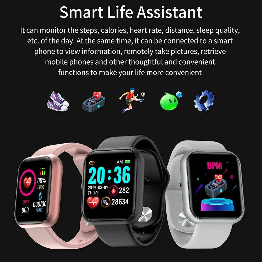 RELOJ INTELIGENTE SMARTWATCH MACARON D20