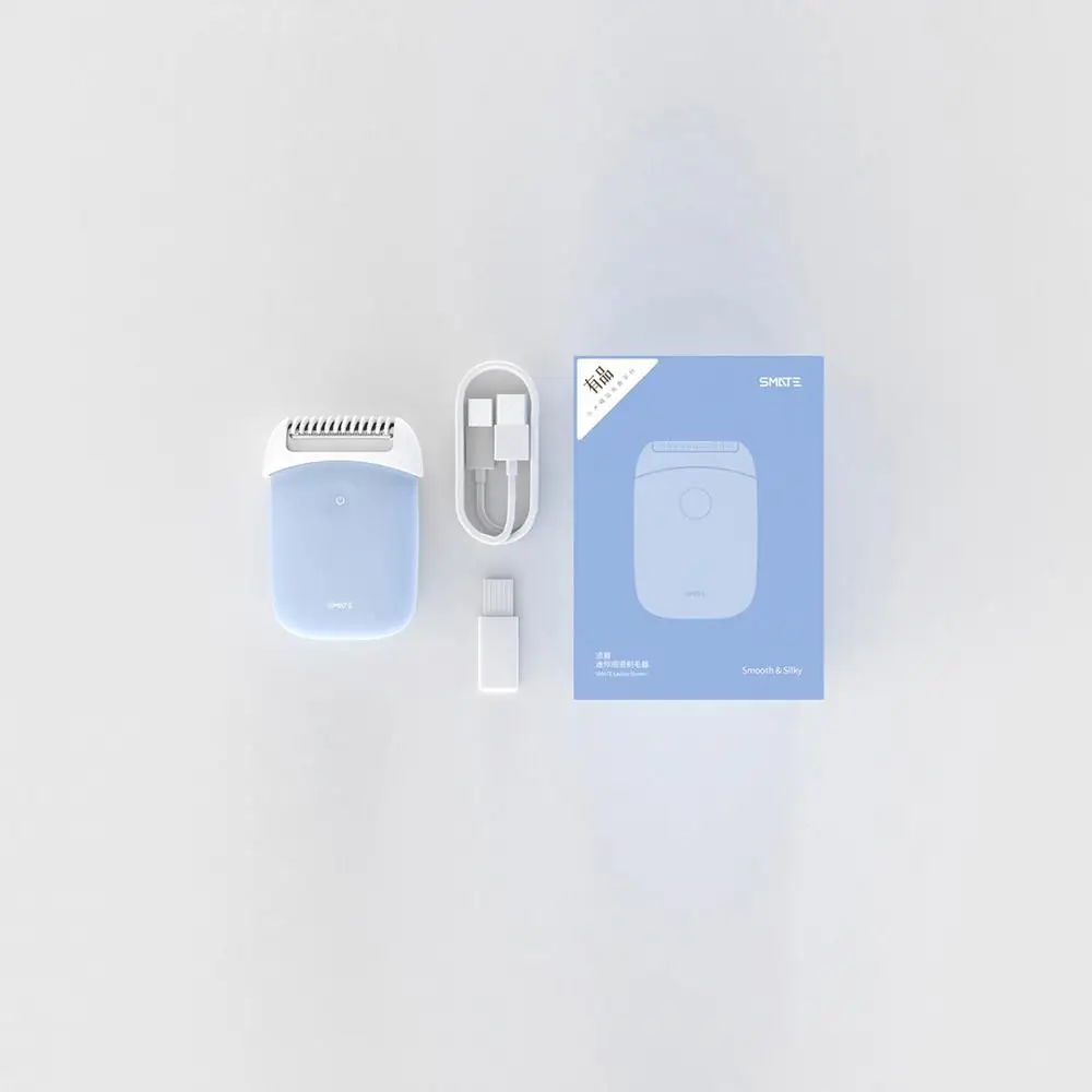 Новейшая электрическая бритва Xiaomi Mijia Smate, бритва USB, перезаряжаемая сухая влажная бритва, триммер для бороды IPX7, моющаяся Мужская и женская - Цвет: Blue