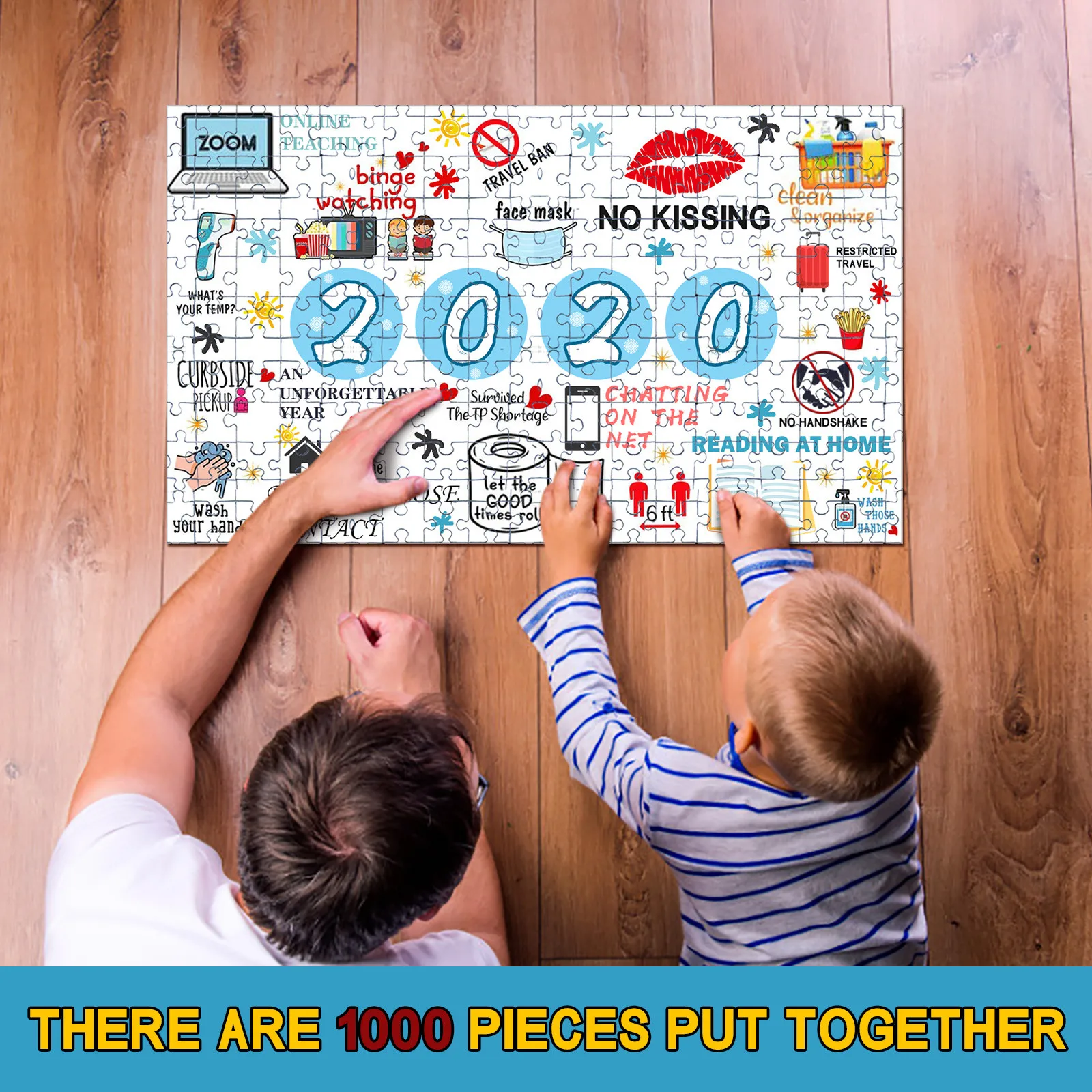 

1000pc creative jigsaw puzzles, selected large jigsaw puzzles, interesting personalized gifts, parent-child interactive toys F4*