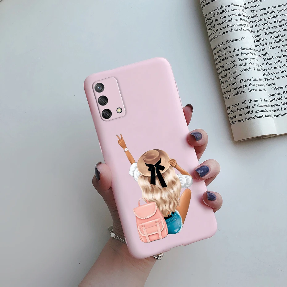 Cute Baby Girls Case For Oppo A74 Case OppoA74 CHP2219 Soft Silicone Phone Cases For Oppo A74 5G A 74 CPH2197 Back Cover Bumper cases for oppo back Cases For OPPO