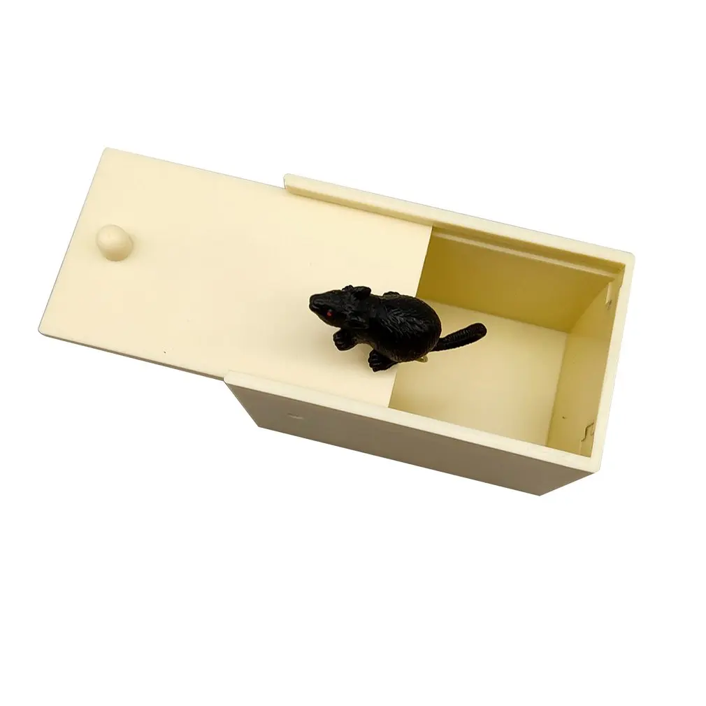 Mouse Подарок на день дурака, пластиковый трюк, розыгрыш, домашний офис, пугающая игрушка, коробка, кляп, паук, мышь, Скорпион, забавный подарок для детей - Цвет: Mouse