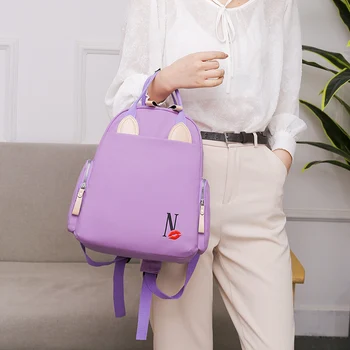 

Hot sale women backpack designer lady travel large capacity light weight leisure bag school oxford outdoor backpack for women