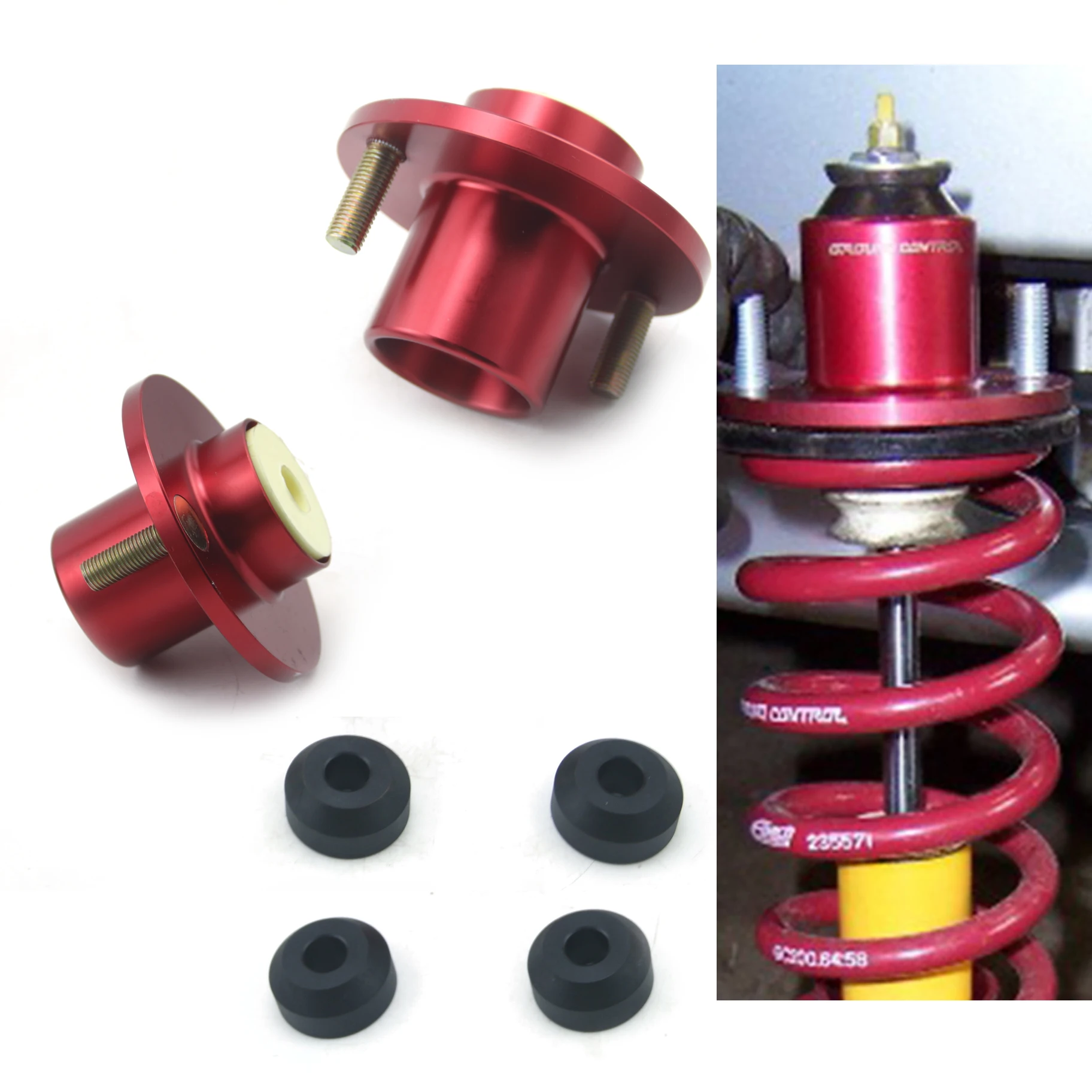 set Suspension Coilover Shock Top Hats 