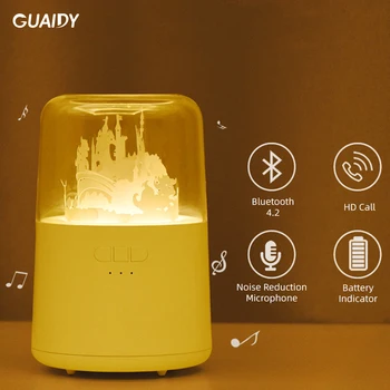 

Simple Desk Lamp Bluetooth Speaker Rechargeable Wireless LED USB Mini Night Light Cute Portable Stereo Music Smart Handsfree