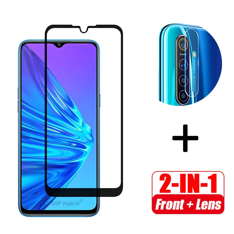 2 в 1 защитное закаленное стекло для объектива камеры Oppo realme 5 Pro realme5 pro|Защитные