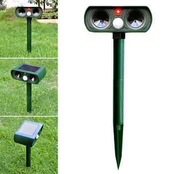 

Outdoor Solar Power Infrared Pest Animal Repeller Repellent Garden Cat Dog TUE88