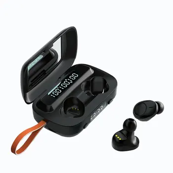 

5.1 Earphone Stereo Wireless Headphones Sports Waterproof Wireless Earphones Touch Earbuds With Flashlight Clock