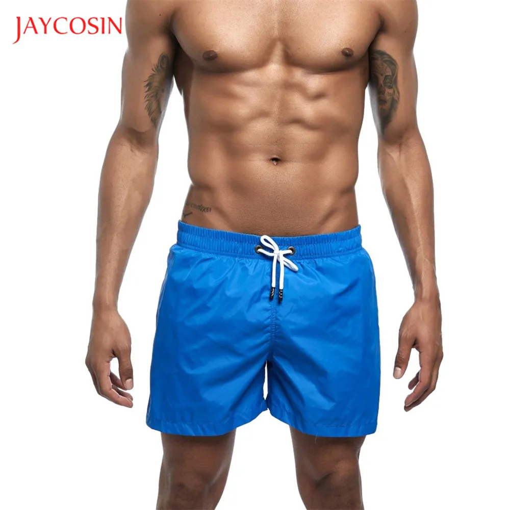 Jaycosin летние пляжные шорты, одноцветные шорты с завязками, шорты для серфинга, спортивная одежда, мужские свободные шорты