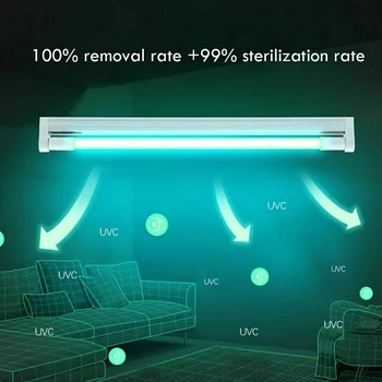 

6W 8W Germicidal Sterilizer UV LED lamp 220v Ultraviolet Quartz linear Light Ozone Generator Disinfection Deodor Bar Tube