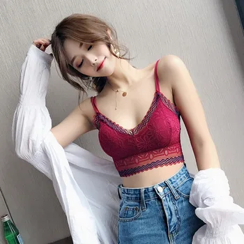 

MANBEIQI Woman Sexy Bra Female Sexy One-Piece Casual Lace Embroidered Ladies Tube Top Corset Tops For Girls