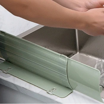 

1 Splash-Proof Baffle Pool Plate Sink Shelf Kitchen Washing Fruits And Vegetables Telescopic Waterproof Board