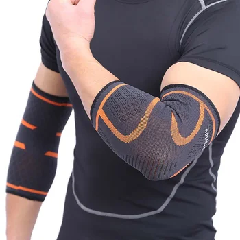 

1 Pair Compression Sleeve Elbow Brace Protector Elbow Support Arthritis Fitness Running Cycling Knee Pads Workouts Weightlifting