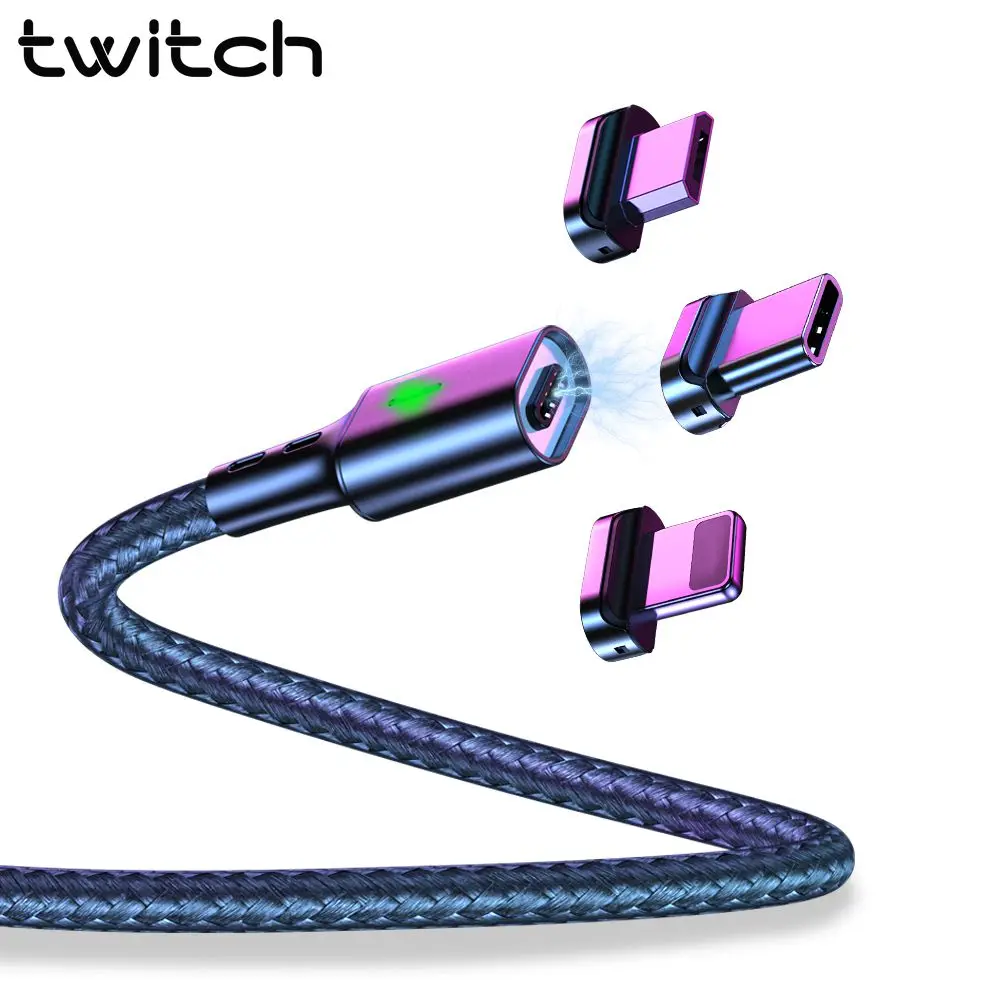 Магнитный кабель Twitch T03 Micro usb Type C зарядный Usb c для iphone 11|Кабели мобильных