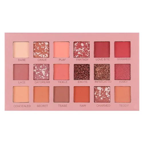 Eye shadow Новинка, 18 цветов, обнаженные блестящие тени для век, матовая Мерцающая палитра, стойкая водостойкая минеральная пудра, тени для век, макияж, косметический набор - Color: Eye shadow