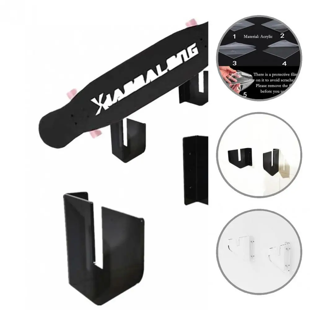 1 Set Sturdy Skateboard Holder Reusable Displaying Rack Lightweight