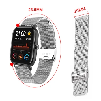 

Fashion Smart Watch Replacement Strap For Huami Amazfit GTS Metal Mesh Wrist Band Metal Strap For Amazfit GTS Smart Accessories