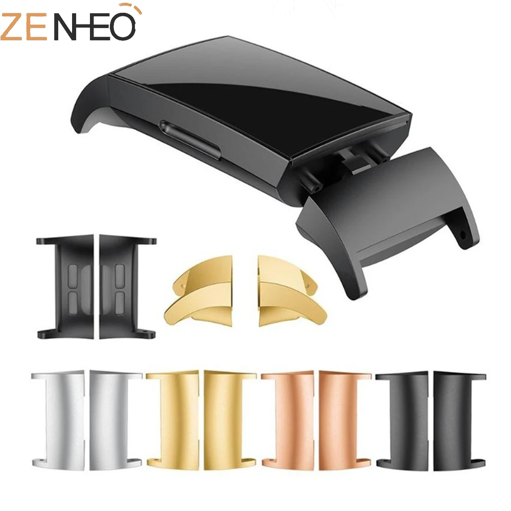 

Watch Band Connector For Fitbit Charge 4 Stainless Steel Connector Connect Watch Band Accessory Replacement Connector