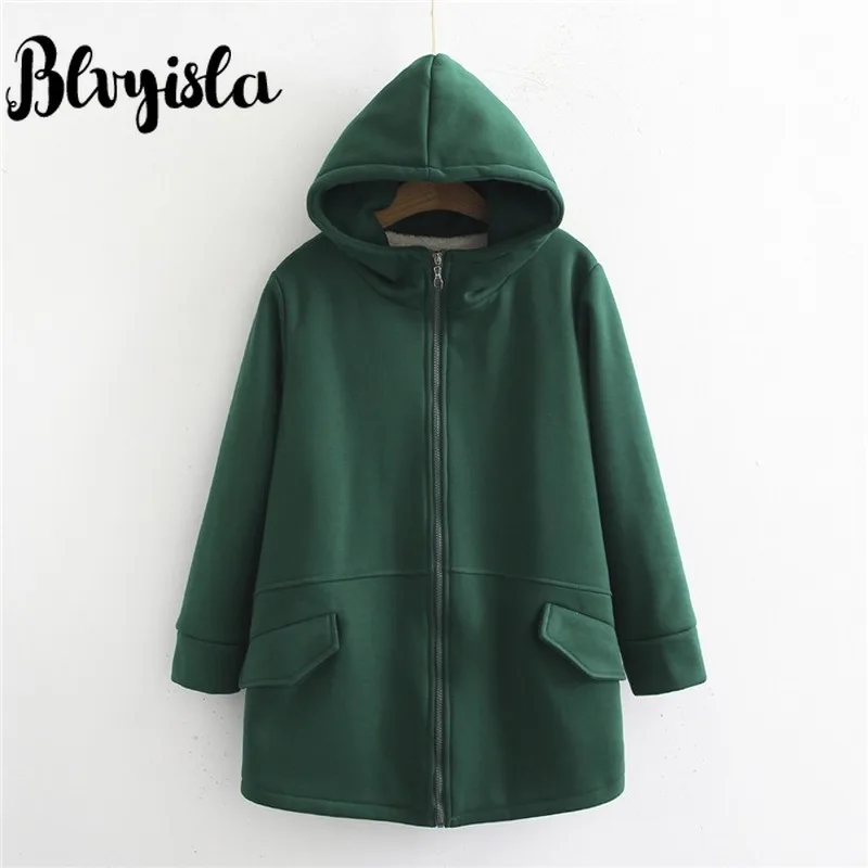 Aisa 6XL Oversize Lamb Woollen Thicken Warm Hoody