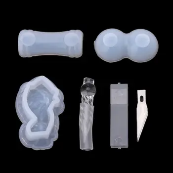 

Crystal Glass Dip Ink Pen and Pen Rest Silicone Expoy Resin Molds DIY Craft Tool