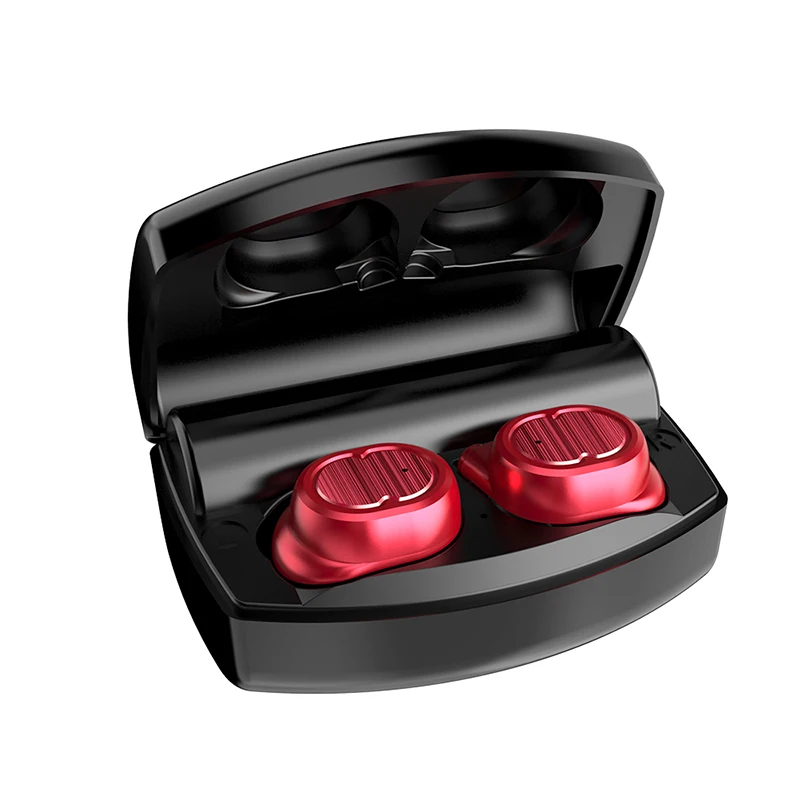 Red TWS 8 plus Беспроводные Bluetooth 5,0 наушники водонепроницаемые спортивные наушники шумоподавление стерео гарнитура для телефонов ПК - Цвет: Red