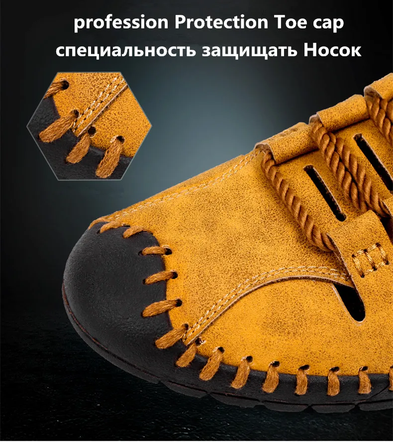 UEXIA; Новинка года; сезон весна-лето; уличная кожаная повседневная обувь; дышащая мужская обувь; мокасины ручной работы на плоской подошве; лоферы; большие Size38-48