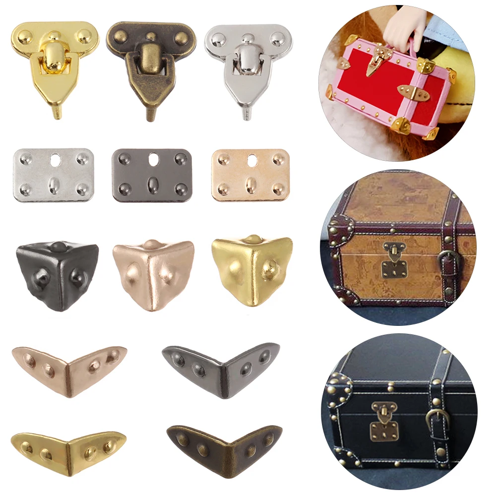 Metal Doll Box Accessories Lock Corner Protector DIY Crafts
