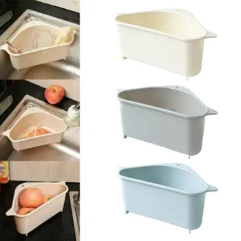 

Kitchen Multi-purpose Basket Triangle Storage Holder Drain Shelf Storage Rack