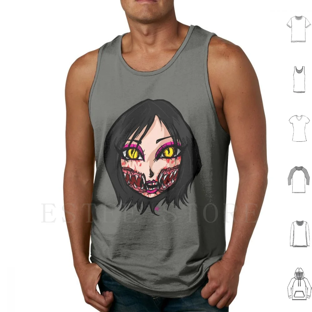 Mortal Kombat X-Chibi Mileena Face Canotte Gilet Senza Maniche Mortal Mortal Kombat 9 Mileena Scorpion Sub Zero Sub Zero