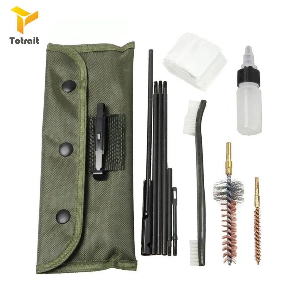 

10PCS AR15 M16 M4 Gun Cleaning Kit Airsoft Shotgun Pistol Cleanner for 5.56mm .223 22LR .22 Cal Tactical Rifle Gun Brushes Set