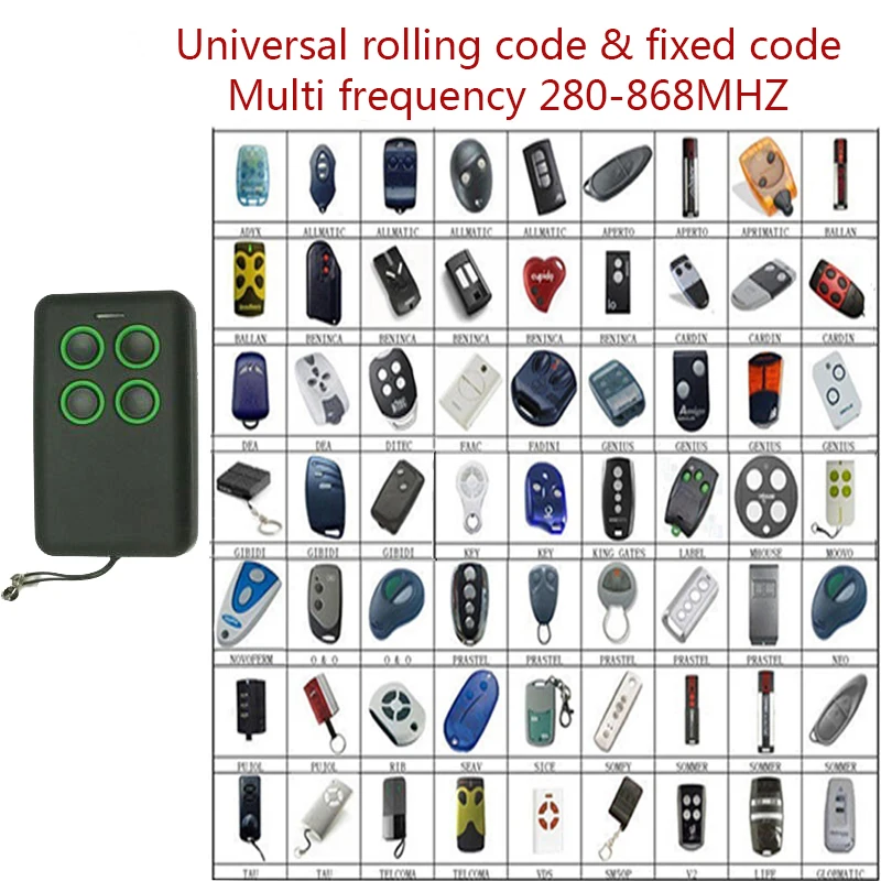 

1pcs Multi frequency copy 280-868mhz auto scan frequency rolling code remote control duplicator free shipping