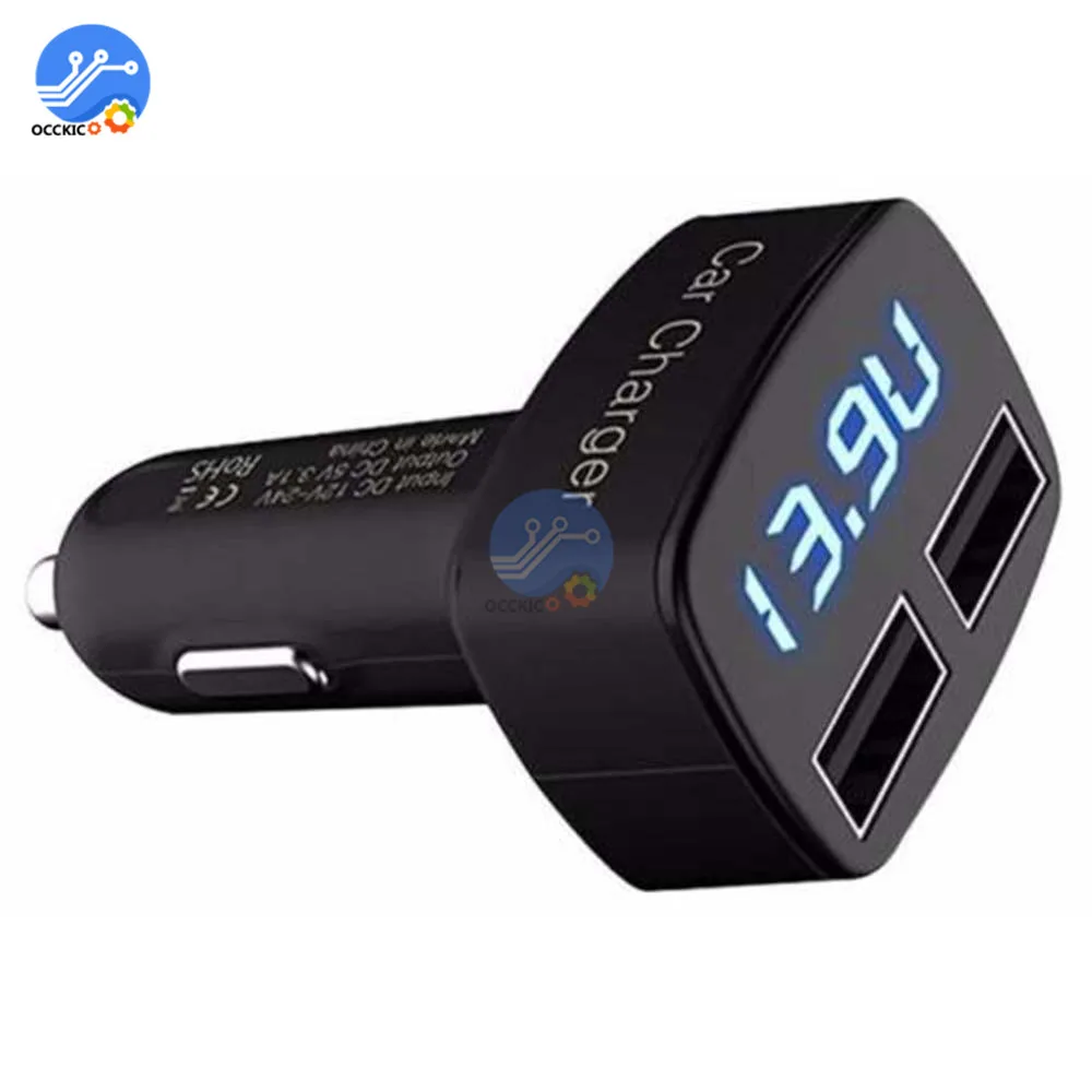  5V 3.1A Dual USB Ladegerät LCD Digital Display 4 in 1 Spannung Strom Meter Power Bank Batterie Lade