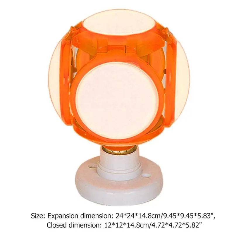 E27 Светодиодный лампа UFO лампа деформируемая 40 Вт долговечная длинная защита от перегрузки Футбольная форма домашний бар потолок в корридоре свет - Цвет: Оранжевый