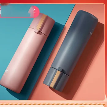 

Creative Simple Thermos Bottle Students Fresh Coffee Mug Thermos Water Bottle With Time Thermos For Food With Containers W