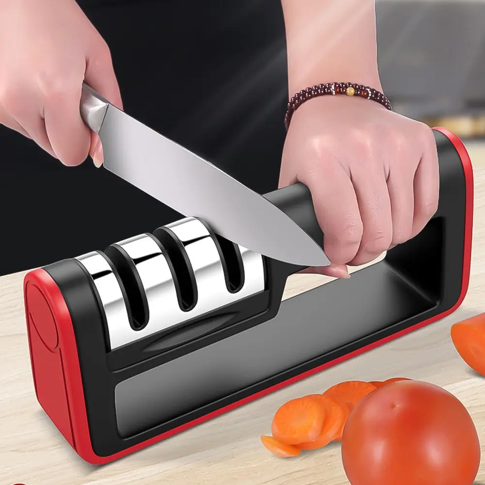 3 ступени нож шлифовальный Быстрый Профессиональный нескользящий Силиконовый Резиновый бытовой кухонный инструмент Прямая поставка