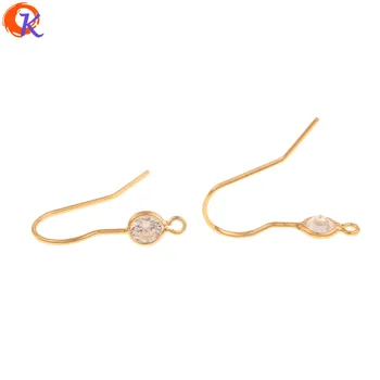 

Cordial Design 30Pcs 5*18MM Jewelry Accessories/CZ Earrings Hooks/Genuine Gold Plating/DIY Making/Hand Made/Earring Findings