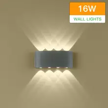 12 Вт светодиодный бра наружный настенный светильник вверх/вниз мягкий светильник IP65 водонепроницаемый алюминиевый настенный светильник для крыльца Наружное освещение в стиле модерн