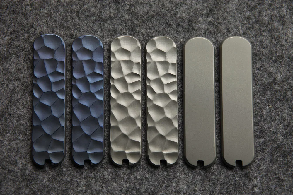 Custom Made Titanium Alloy TC4 Saber Knife Replacement Scale for 65mm Victorinox  Swiss Army  Knife DIY Mod