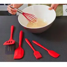 5 шт. термостойкий силиконовый набор посуды, антипригарные инструменты для приготовления пищи, кухонный и выпечки, набор инструментов, посуда, Прямая поставка