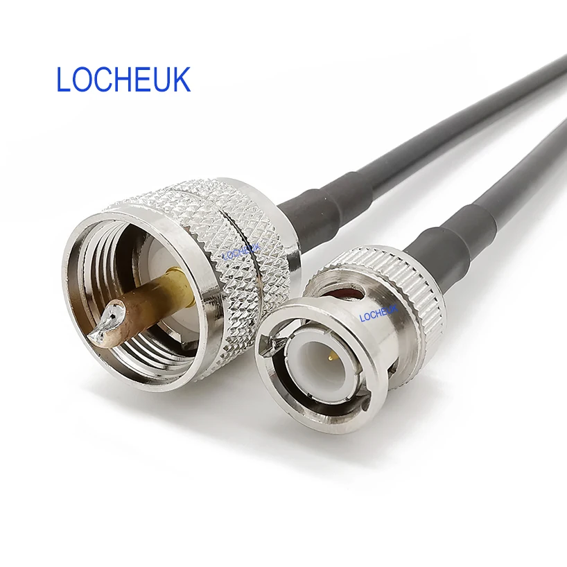 

LMR200 BNC Male Plug to UHF Male Plug PL-259 RF Coax UHF to BNC Extension Pigtail Jumper Cable Antenna Connector 1M 3M 6M 9M
