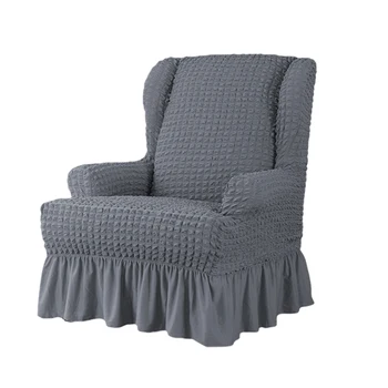 

Armchair Slipcover Durable Furniture Protector Couch Easy Fitted Soft Sofa Cover Dustproof Anti Slip With Skirt Multifunction